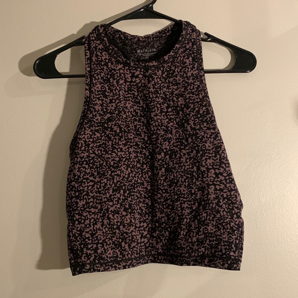 Athleta black and purple top!